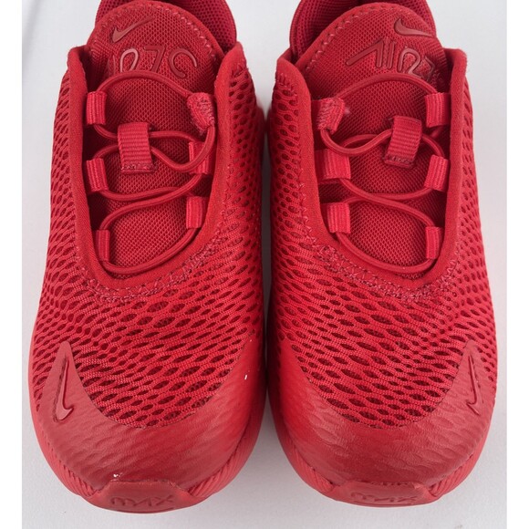 NEW Nike Air Max 270 Boys Size 8c Mismatch Red Running Shoes DM8876-600 - Picture 3 of 9
